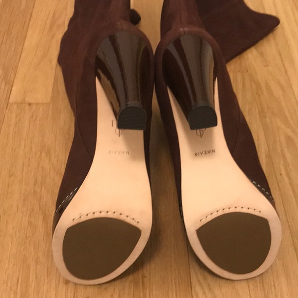 ***SOLD*** Cole Haan Nola Slouch Boots Chestnut Nubuck - Picture 11 of 14